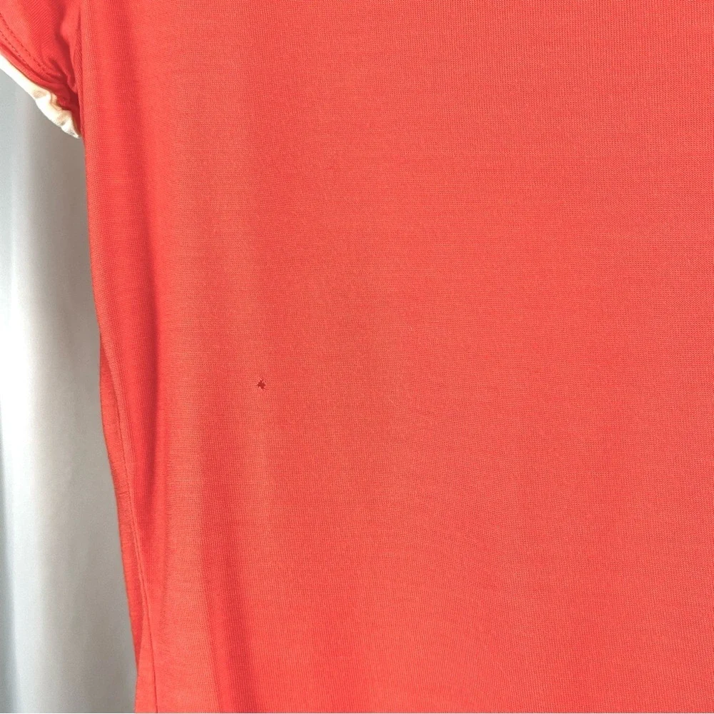 Nike Short Sleeve Tee in Coral and White